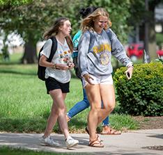 Photo of students at week of welcome event